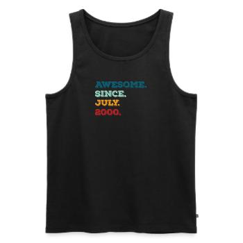 July 2000 - Birthday in July - Men's Premium Organic Tank Top - black - Front - Michal (187cm)