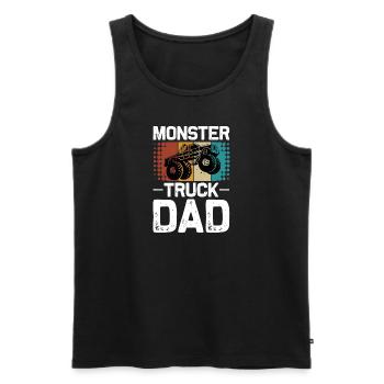 Monster Truck Monster Truck Papa Père Cadeau - Débardeur bio Premium Homme - noir - Devant - Michal (187cm)
