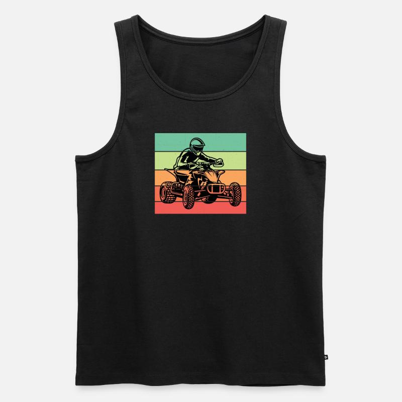 ATV Quad Offroad - Männer Premium Bio Tank Top - Schwarz