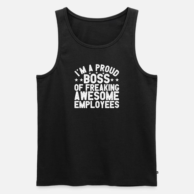 Bester Geschäftsführer Mitarbeiter Unternehmer - Männer Premium Bio Tank Top - Schwarz
