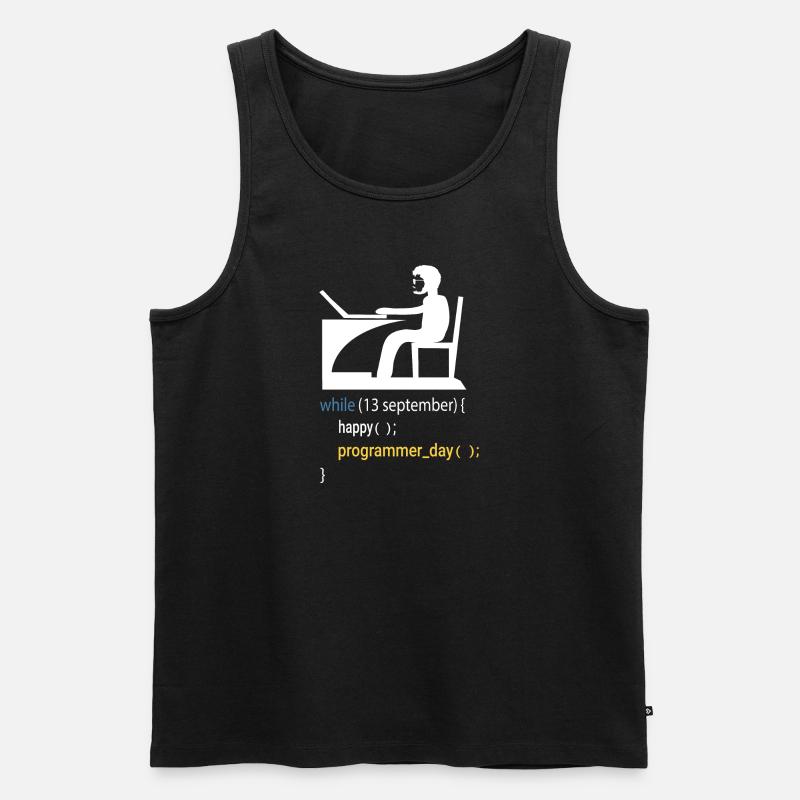 Softwareentwickler Programmierer Geschenk - Männer Premium Bio Tank Top - Schwarz