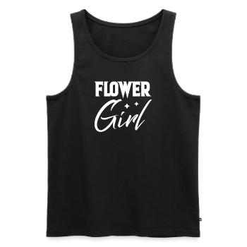 cooles Blumenmädchen Hochzeit Blumenkind Geschenk - Männer Premium Bio Tank Top - Schwarz - Vorne - AI Model Male 178 light (178cm)