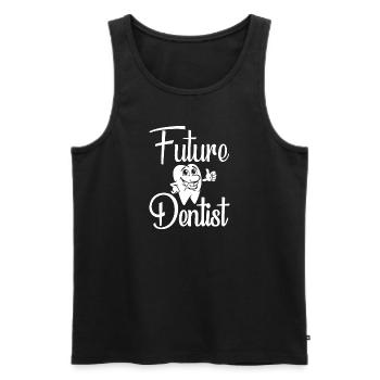 Dental assistant Dentist Tooth - Men's Premium Organic Tank Top - black - Front - Michal (187cm)