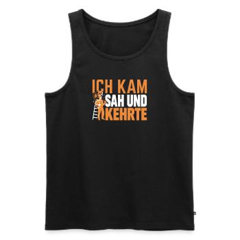 Schornsteinfeger Kaminkehrer Chimney Sweep - Männer Premium Bio Tank Top - Schwarz - Vorne - Michal (187cm)