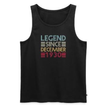 Legenden Geburtstag Dezember 1930 geboren Geschenk - Männer Premium Bio Tank Top - Schwarz - Vorne - Michal (187cm)