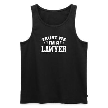 Avocat Profession Avocat Avocat Droit - Débardeur bio Premium Homme - noir - Devant - AI Model Male 178 light (178cm)