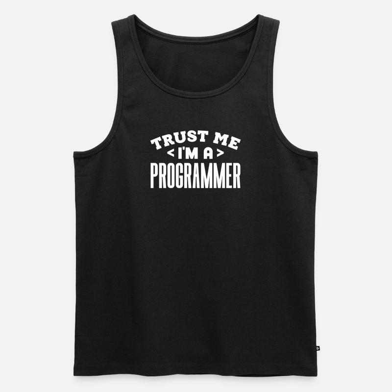Softwareentwickler Programmierer Geschenk - Männer Premium Bio Tank Top - Schwarz