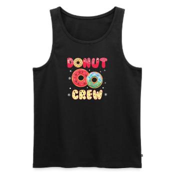 Donut Candy Donuts Food Baker Gift - Men's Premium Organic Tank Top - black - Front - Michal (187cm)