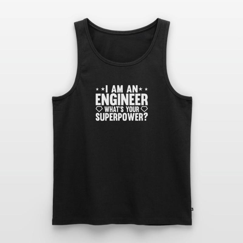 Engineer Brain Mechanical Engineering Electrical Engineering Math Men's Premium Organic Tank Top