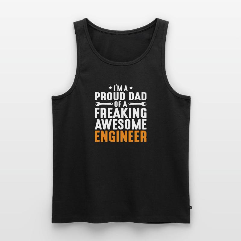 Engineer Brain Mechanical Engineering Electrical Engineering Son Men's Premium Organic Tank Top