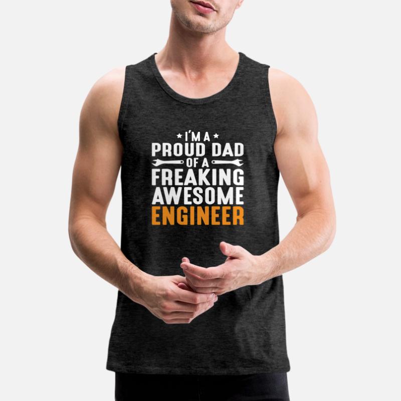 Engineer Brain Mechanical Engineering Electrical Engineering Son Men's Premium Organic Tank Top