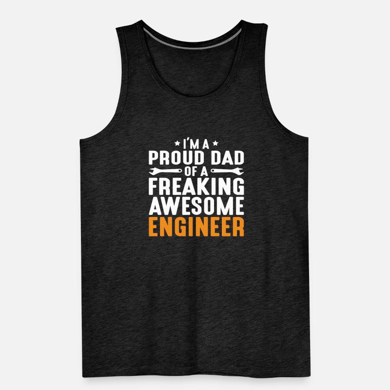 Engineer Brain Mechanical Engineering Electrical Engineering Son Men's Premium Organic Tank Top