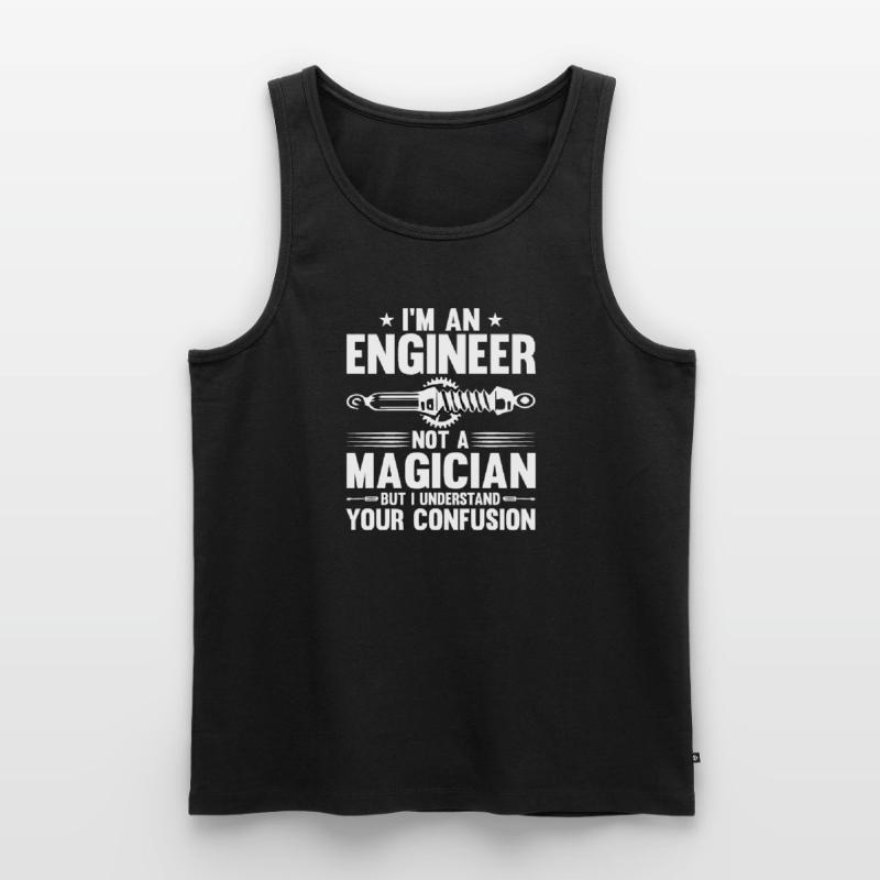 Engineer Brain Mechanical Engineering Electrical Engineering Math Men's Premium Organic Tank Top