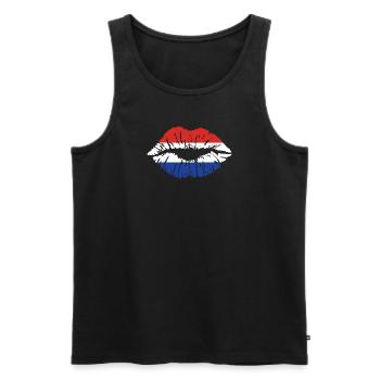 Paraguay Heart Flag Flag Amérique latine Voyage - Débardeur bio Premium Homme - noir - Devant - AI Model Male 178 light (178cm)