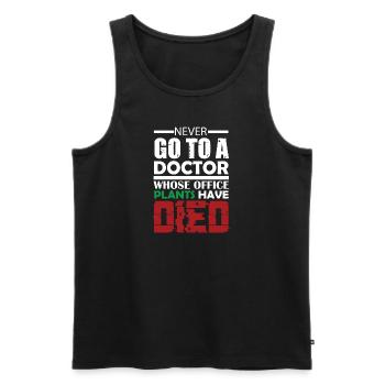 Medical Internist Medicine Doctor Gift - Men's Premium Organic Tank Top - black - Front - AI Model Male 178 light (178cm)