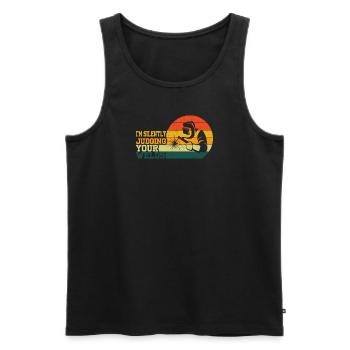 Welder Profession Heat Steel Gas TIG MAG Welding - Men's Premium Organic Tank Top - black - Front - Michal (187cm)