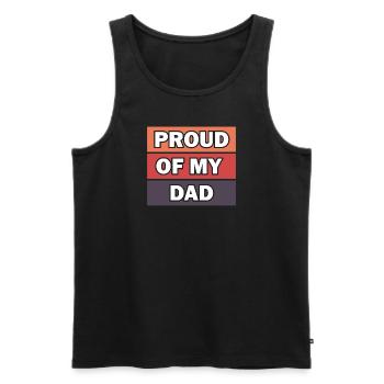 World's Best Dad Dad Couples Couple Parents Dad Daddy - Men's Premium Organic Tank Top - black - Front - Michal (187cm)