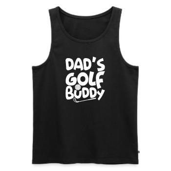 Golf Sohn Legende Vater Golfpartner - Männer Premium Bio Tank Top - Schwarz - Vorne - Michal (187cm)
