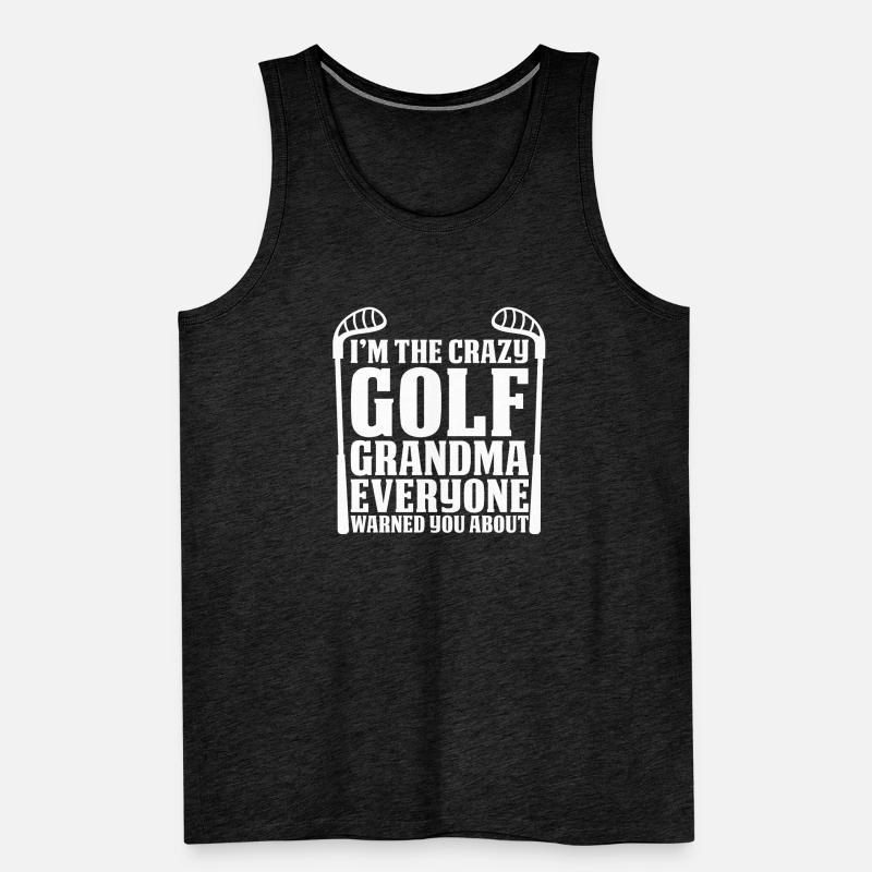 Die Golf Oma Grossmutter Männer Premium Bio Tank Top