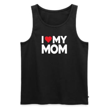Beste Mama Überhaupt Muttertag Mutter Geschenk - Männer Premium Bio Tank Top - Schwarz - Vorne - Michal (187cm)