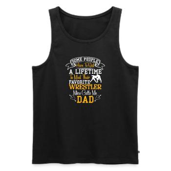 Wrestling Wrestling Wrestler Wrestler Gift Son - Men's Premium Organic Tank Top - black - Front - Michal (187cm)