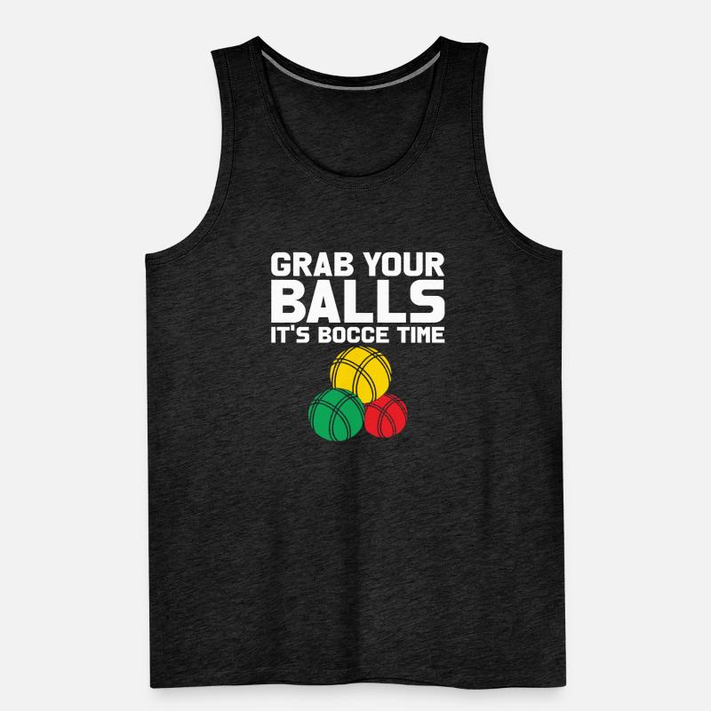 Bocce Spruch Bocce Ball mit Jack Bocci Game Bocce Männer Premium Bio Tank Top