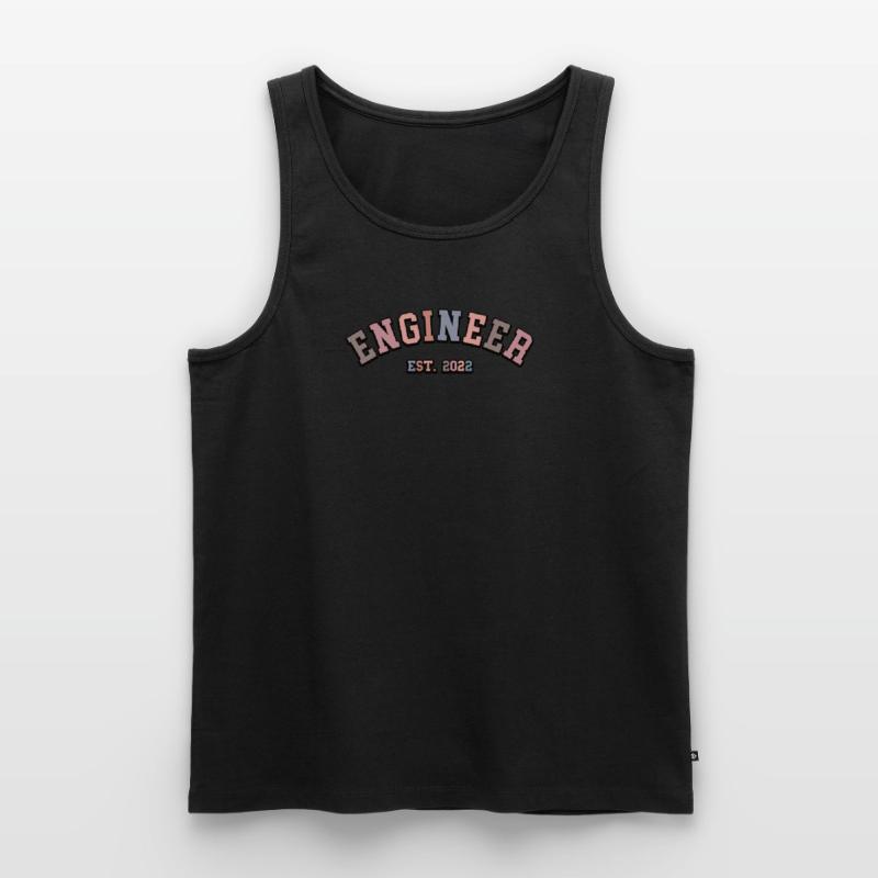 Engineer Brain Mechanical Engineering Electrical Engineering Math Men's Premium Organic Tank Top