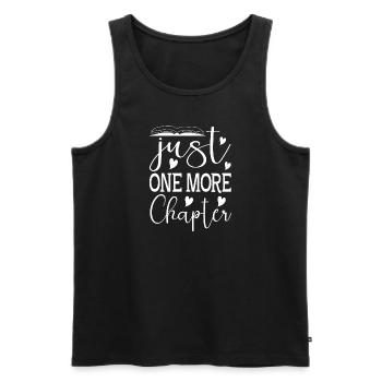 Read books Bookworm - Men's Premium Organic Tank Top - black - Front - Michal (187cm)