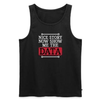 Deep Learning Machine Learning AI KI Datenanalyse - Männer Premium Bio Tank Top - Schwarz - Vorne - AI Model Male 178 light (178cm)