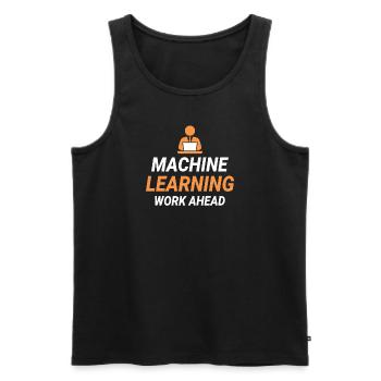 Deep Learning Machine Learning AI KI - Männer Premium Bio Tank Top - Schwarz - Vorne - AI Model Male 178 light (178cm)