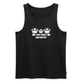 Chinese Fondue Hot Pot Hotpot - Men's Premium Organic Tank Top - black - Front - Michal (187cm)