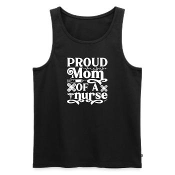 Stolze Mutter einer Krankenschwester - Männer Premium Bio Tank Top - Schwarz - Vorne - AI Model Male 178 light (178cm)