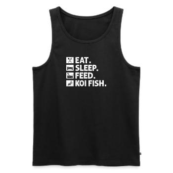 Fish Aquarium Marine Animal Nature Conservation - Men's Premium Organic Tank Top - black - Front - Michal (187cm)