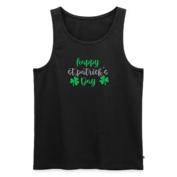 St. Patrick's Day - Men's Premium Organic Tank Top - black - Front - Michal (187cm)