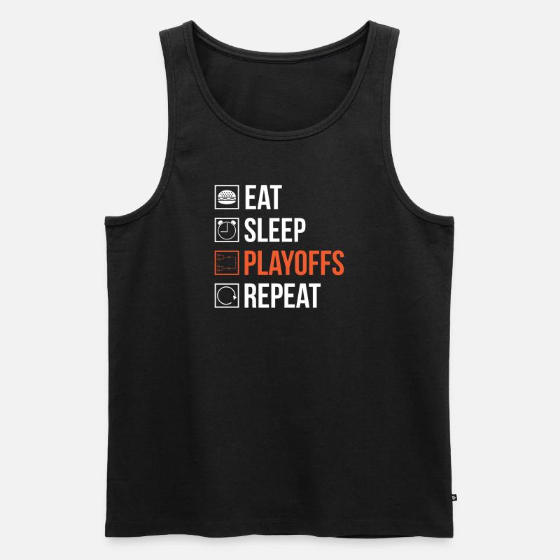 Eishockeyspieler Playoffs - Männer Premium Bio Tank Top - Schwarz