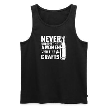 Bierbrauen Bierbrauer Frau - Männer Premium Bio Tank Top - Schwarz - Vorne - AI Model Male 178 light (178cm)