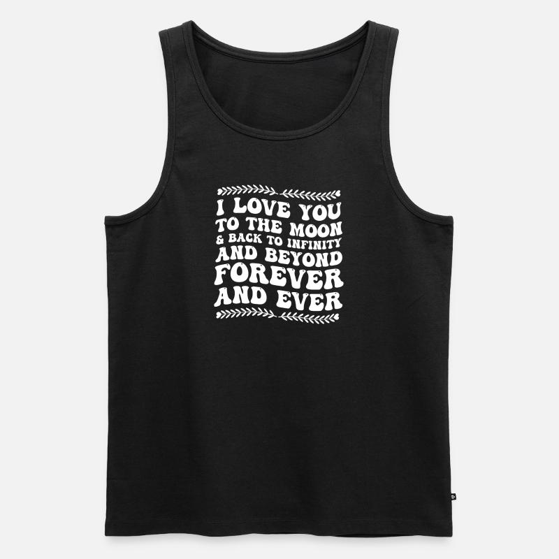 Frau Kind Liebe - Männer Premium Bio Tank Top - Schwarz