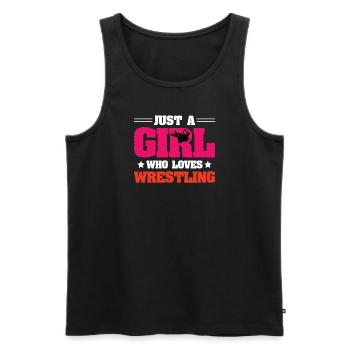 Frauen Wrestling Champion Wrestler Geschenk - Männer Premium Bio Tank Top - Schwarz - Vorne - Michal (187cm)