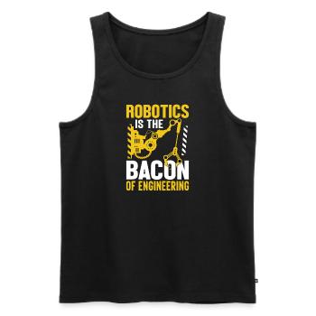 Robot Programmer Automation Technician - Men's Premium Organic Tank Top - black - Front - Michal (187cm)