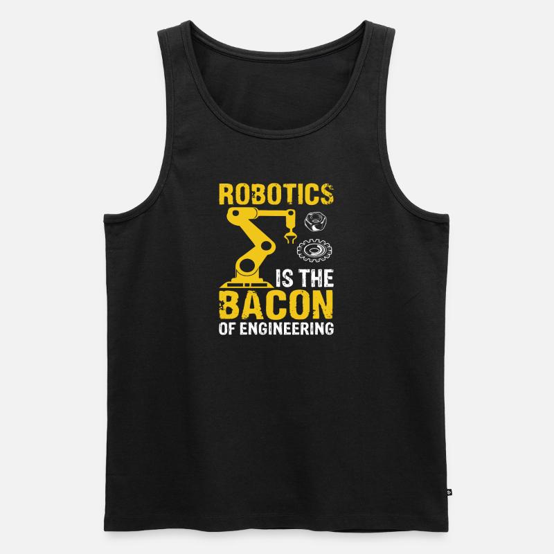 Robot Programmer Automation Technician - Men's Premium Organic Tank Top - black