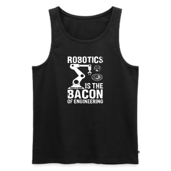 Programmeur de robots Technicien en automatisation - Débardeur bio Premium Homme - noir - Devant - AI Model Male 178 light (178cm)