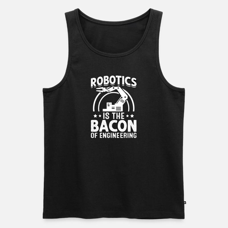 Roboter Programmierer Automatisierungstechniker - Männer Premium Bio Tank Top - Schwarz