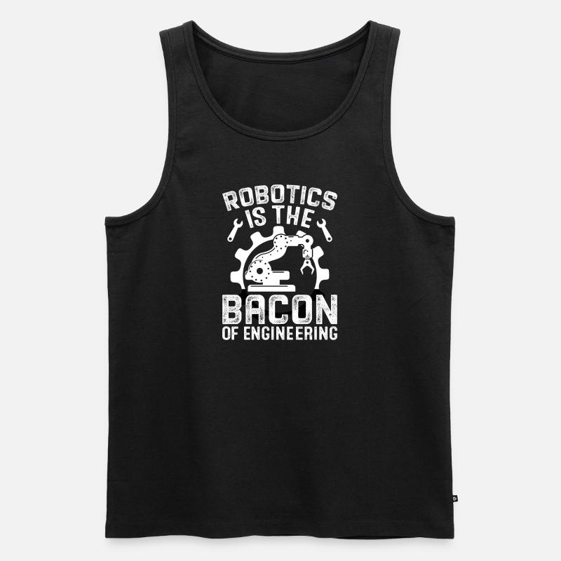 Robot Programmer Automation Technician - Men's Premium Organic Tank Top - black
