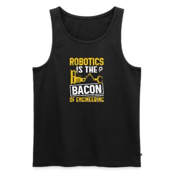 Robot Programmer Automation Technician - Men's Premium Organic Tank Top - black - Front - Michal (187cm)