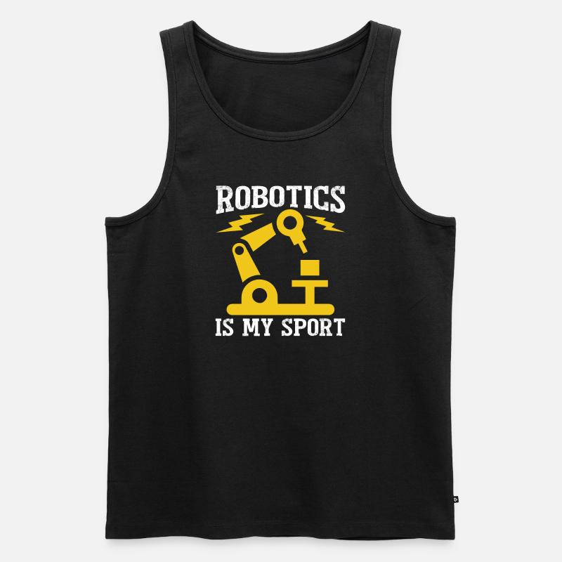 Robot Programmer Automation Technician - Men's Premium Organic Tank Top - black