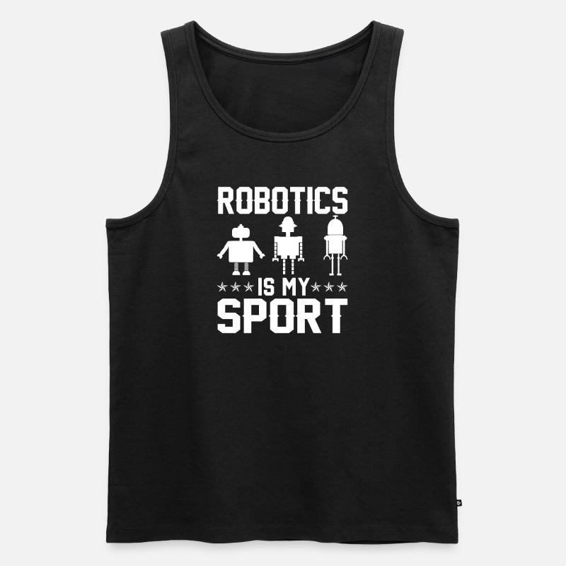 Robot Programmer Automation Technician - Men's Premium Organic Tank Top - black
