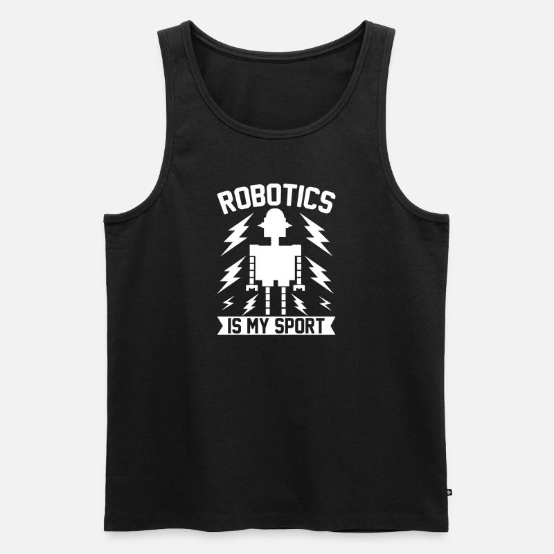 Roboter Programmierer Automatisierungstechniker - Männer Premium Bio Tank Top - Schwarz