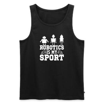 Robot Programmer Automation Technician - Men's Premium Organic Tank Top - black - Front - Michal (187cm)