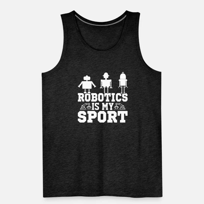 Robot Programmer Automation Technician Men's Premium Organic Tank Top