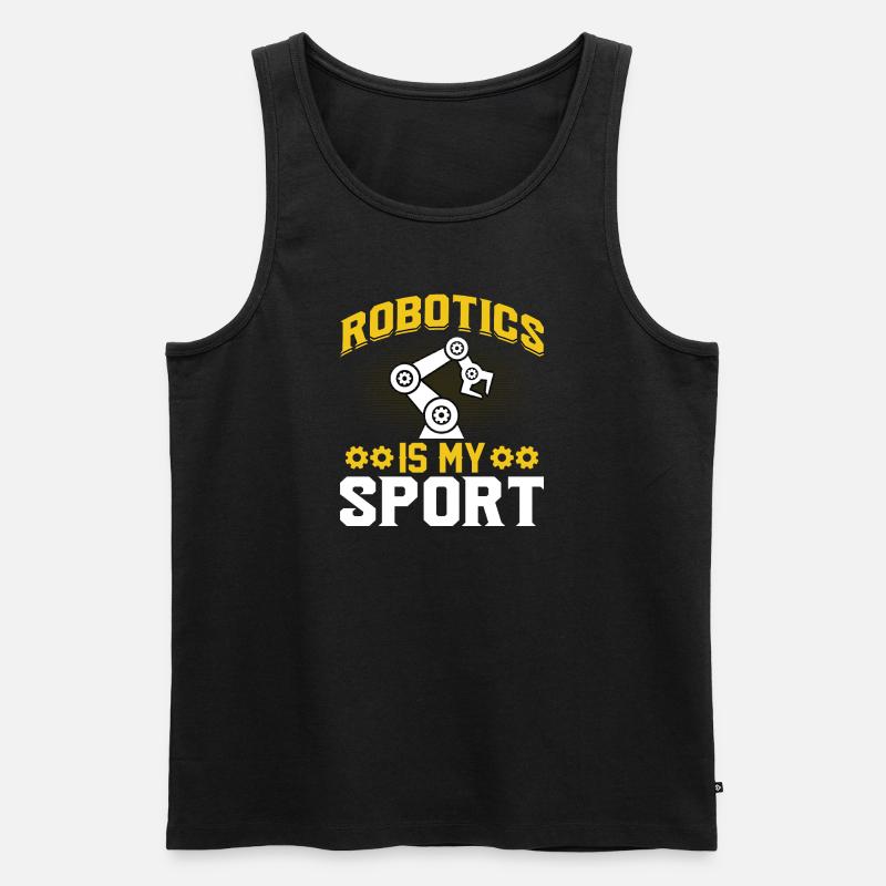 Roboter Programmierer Automatisierungstechniker - Männer Premium Bio Tank Top - Schwarz